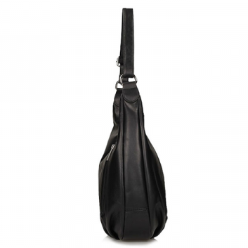 Torebka Toscanio Hobo Skórzana B62 czarna