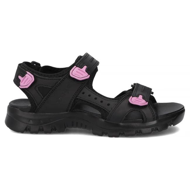 Leather sandals Filippo DS7033/26 BK black