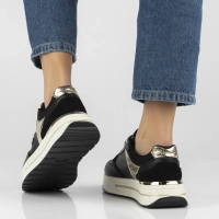 Skórzane sneakersy Filippo DP7773/26 BK czarne