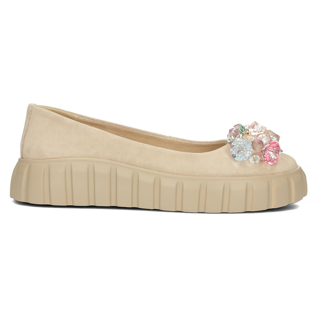 Leather shoes Filippo DP4682/23 BE beige