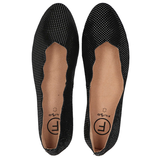Leather ballerinas Filippo DP1260/20 BK black