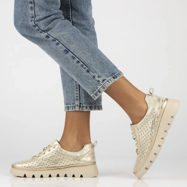 Leather shoes Filippo DP6995/25 GO gold