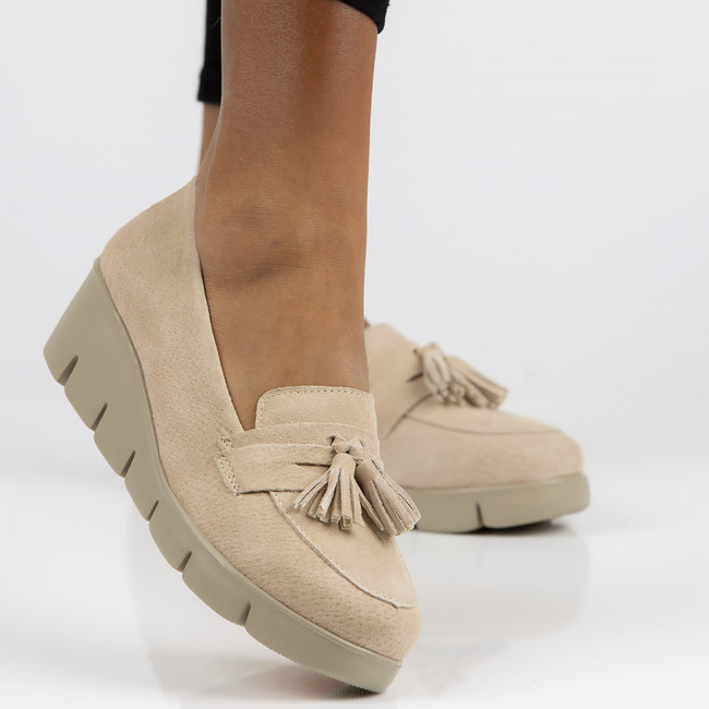 Leather shoes Filippo DP3162/22 BE beige