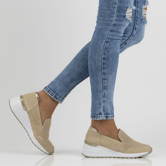 Leather shoes Filippo DP3537/22 BE beige