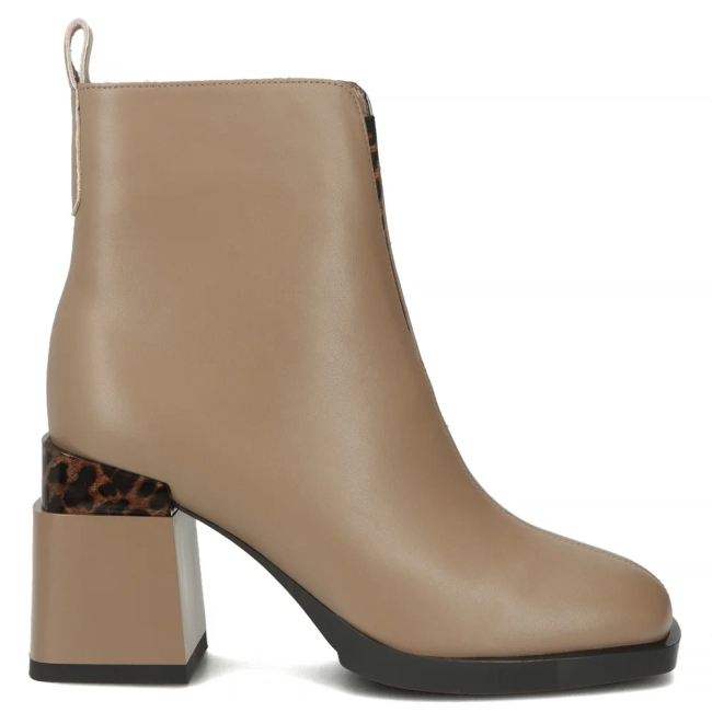 Leather ankle boots Filippo DBT7353/25 BE beige