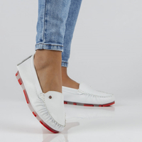 Leather loafers Filippo DP2037/22 WH white