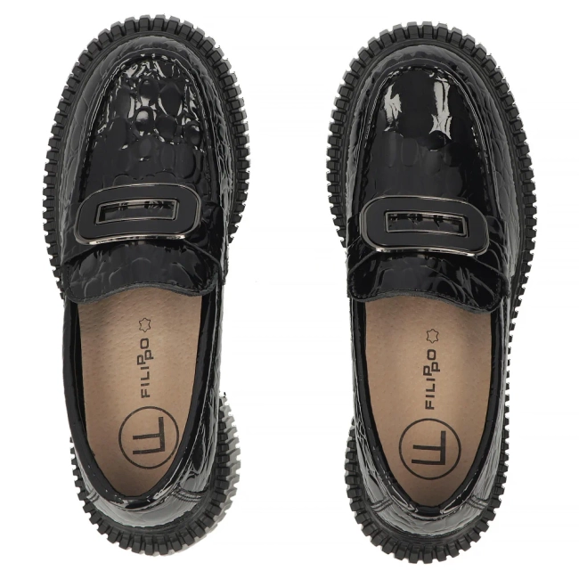 Leather shoes Filippo DP8111/26 BK black