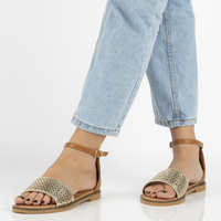 Sandały Filippo DS2102/21 GO BR brązowe