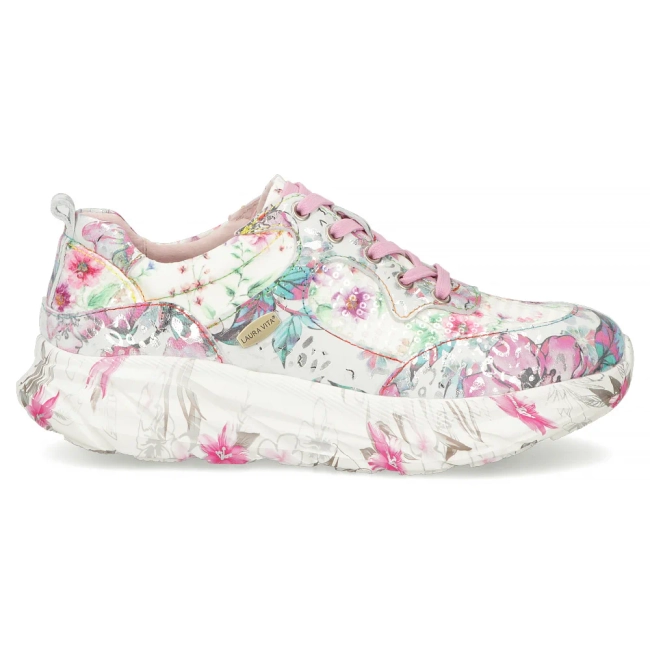 Skórzane sneakersy Laura Vita sofiao 07 różowe