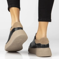 Skórzane sneakersy Filippo DP7982/26 BK czarne