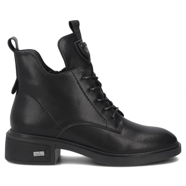 Skórzane botki Filippo DBT7952/26 BK czarne
