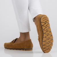 Skórzane mokasyny Filippo DP3630/22 BR brązowe