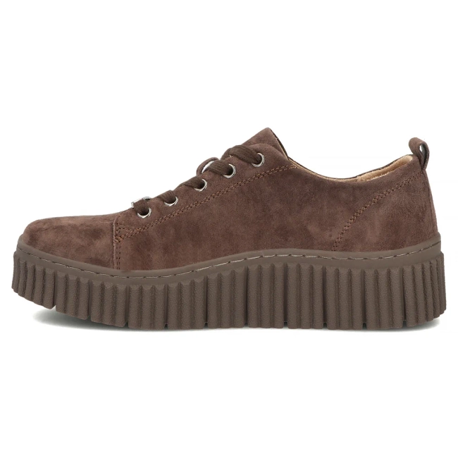 Skórzane sneakersy Filippo DP8337/26 D BR brązowe