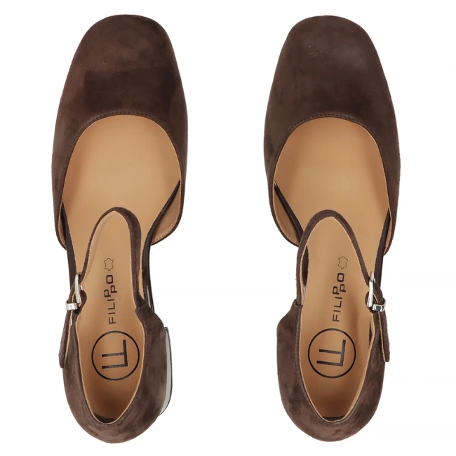 Leather pumps Filippo DP7879/26 D BR brown