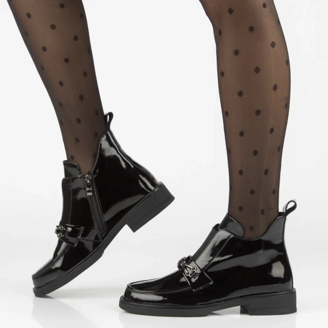 Leather ankle boots Filippo DBT7318/25 BK black