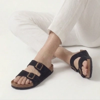 Leather flip-flops Filippo MK7921/26 BK black