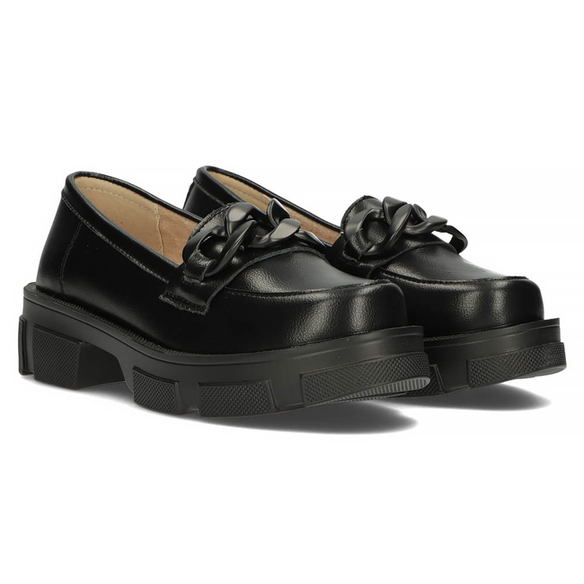 Leather shoes Filippo DP3221/22 BK BK black