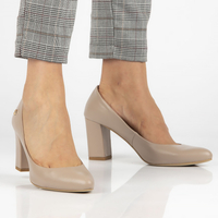 Leather pumps Filippo Premium 2031 beige
