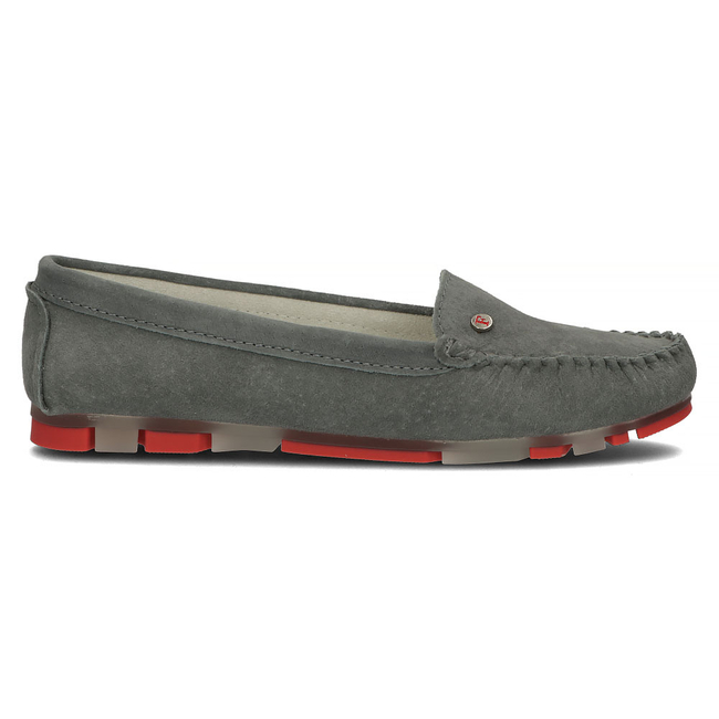 Leather loafers Filippo DP2037/22 GR RD grey