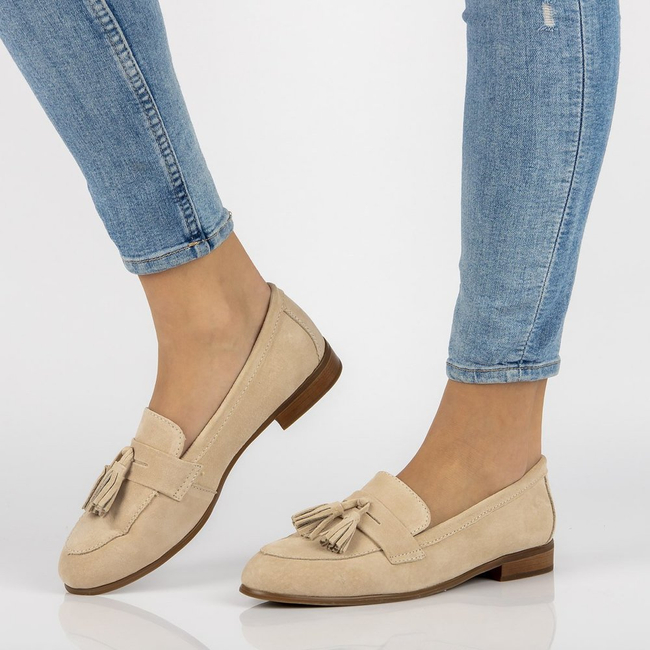 Leather loafers Filippo DP2149/21 BE beige