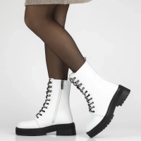 Leather ankle boots Filippo DBT7256/25 WH white