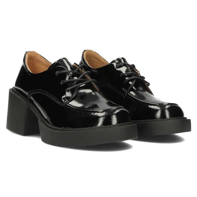 Leather shoes Filippo DP4919/23 BK L black