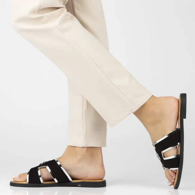 Klapki Filippo DK6921/25 BK czarne