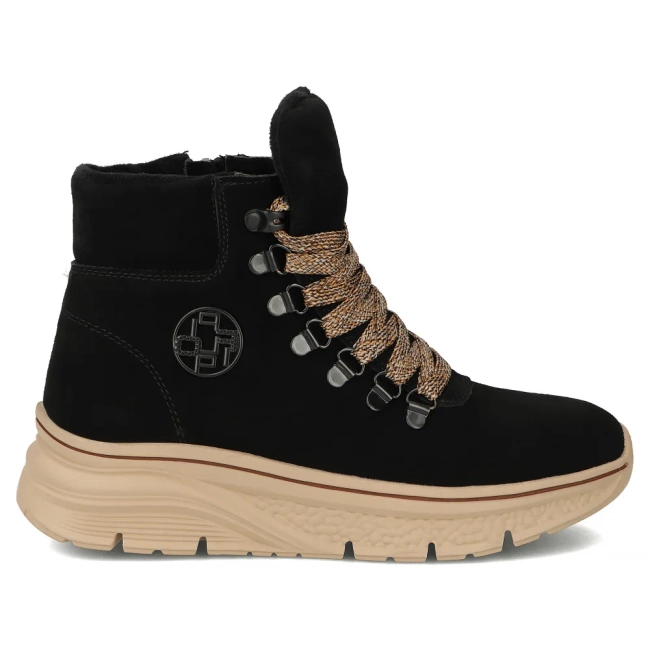 Leather ankle boots Filippo DBT7290/25 BK black