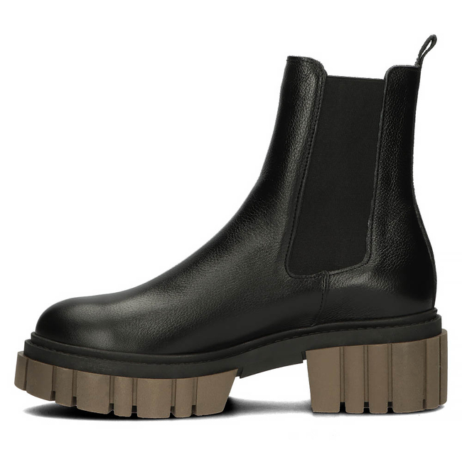 Skórzane botki Filippo 60328 czarne