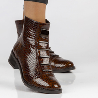 Ankle boots Filippo 457s brown crocodile