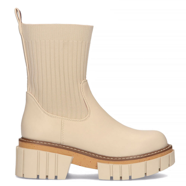 Botki typu workery Filippo K996 beżowe