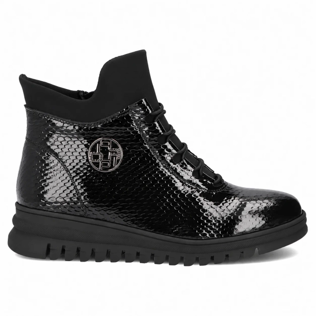 Skórzane botki Filippo DBT8075/26 BK PT czarne