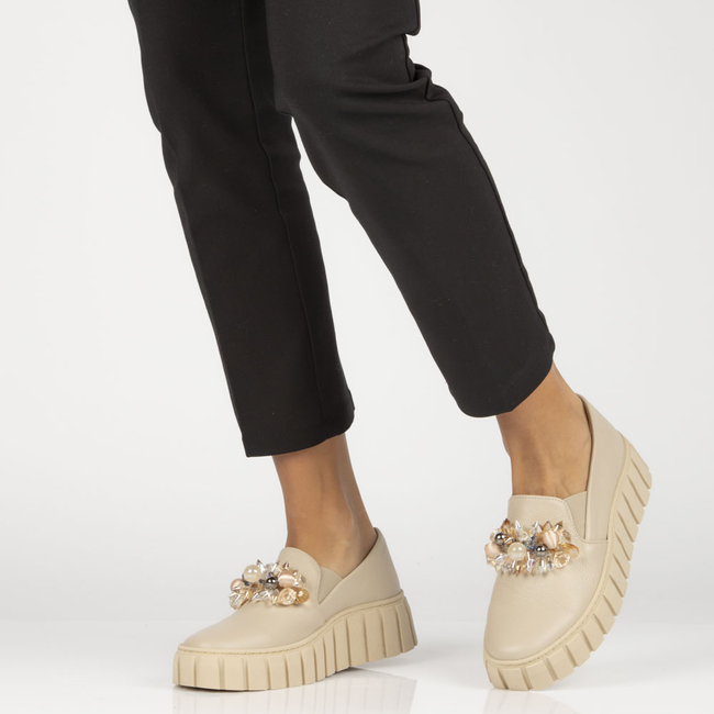 Leather shoes Filippo 198 beige