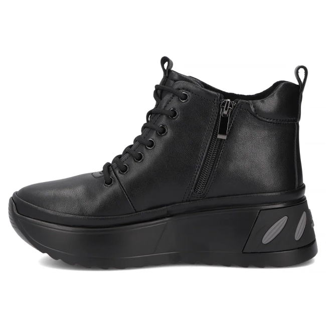 Leather platform ankle boots Filippo DBT8003/26 BK black