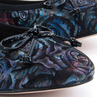 Baleriny Caprice 9-22102-20 030 BLK Flower Mul
