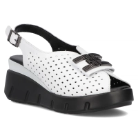 Leather sandals Filippo DS6062/24 WH white