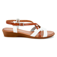 Sandals Loretta Vitale 3457 Reptil Blanco-Roble