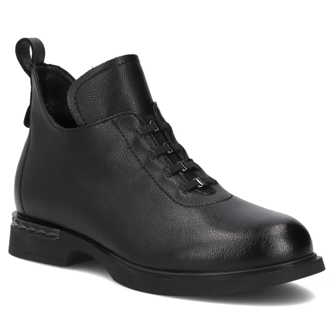 Leather ankle boots Filippo DBT8033/26 BK black