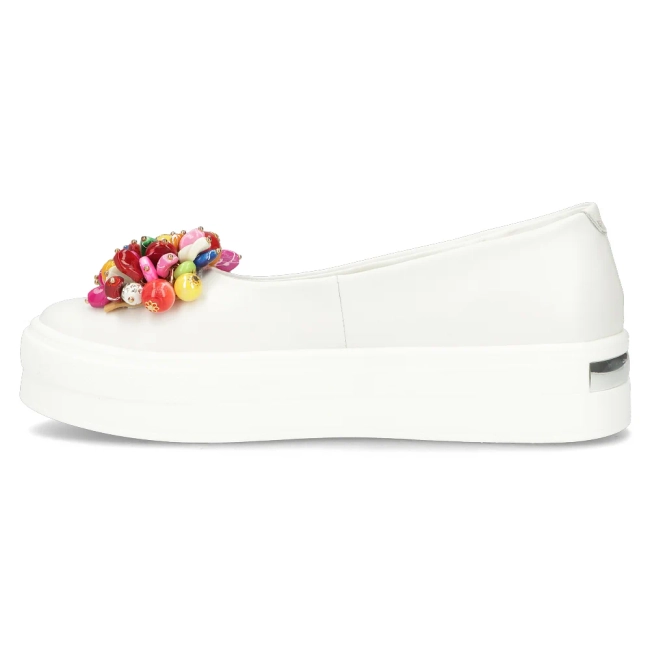 Leather shoes Filippo DP6024/24 WH white