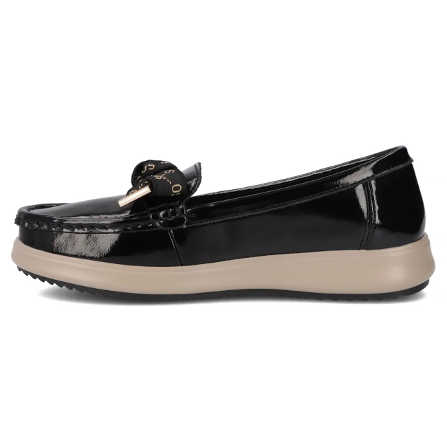 Leather loafers Filippo DP6457/25 BK black