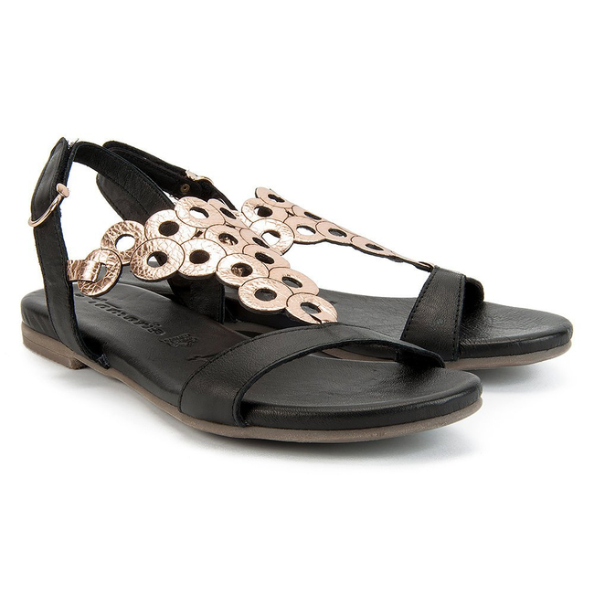 Sandals Tamaris 1-28102-28 059 Black Rose Met.