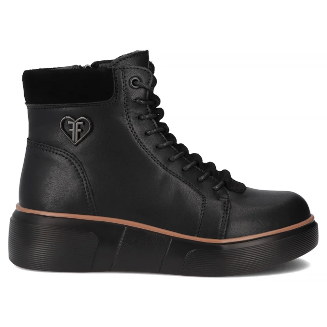 Leather ankle boots Filippo DBT7128/25 BK black
