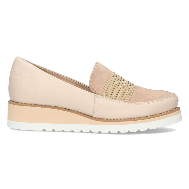 Leather shoes Filippo 091 beige