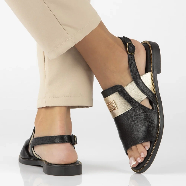 Leather sandals Filippo 40385 black