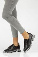 Skórzane półbuty Filippo DP3918/22 BK czarne