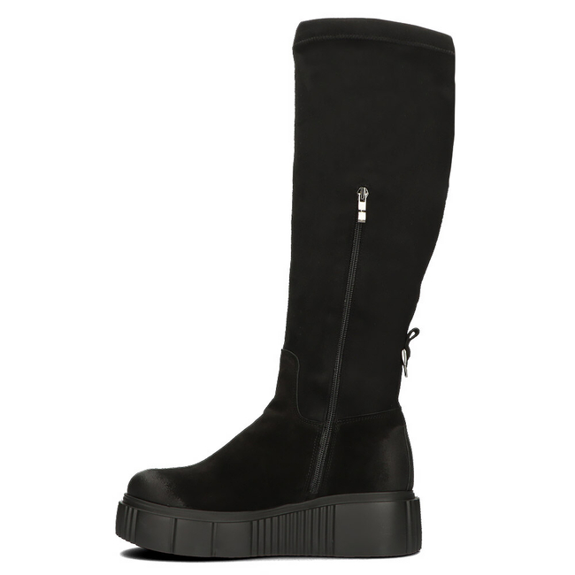 Zamszowe kozaki Filippo 70120 czarne