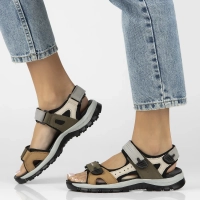 Leather sandals Filippo DS7033/25 BE beige