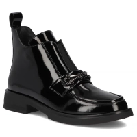 Skórzane botki Filippo DBT7318/25 BK czarne