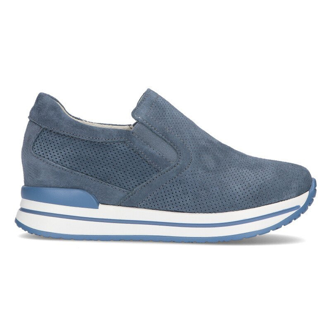 Leather sneakers Filippo DP1512/21 Bl blue