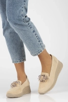 Leather shoes Filippo DP4563/24 BE beige